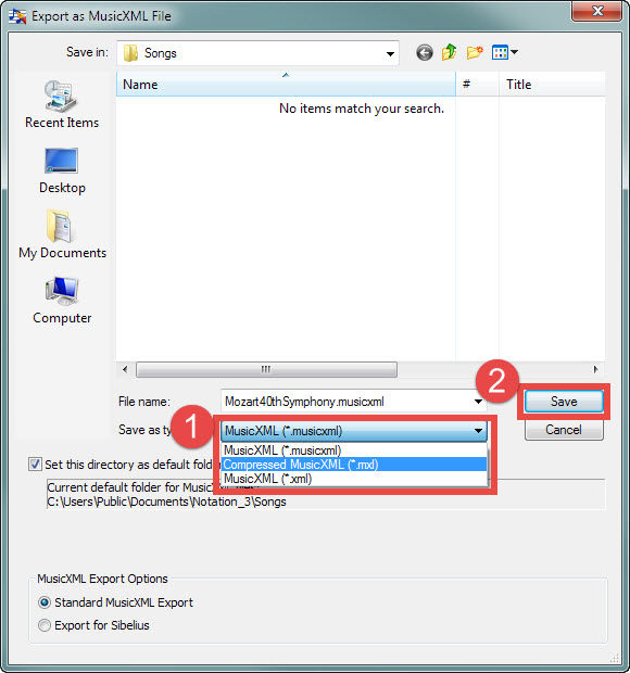 ExportMusicXML