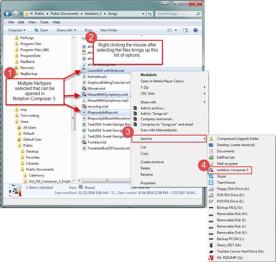 OpenMultipleFiles-UsingSendTo